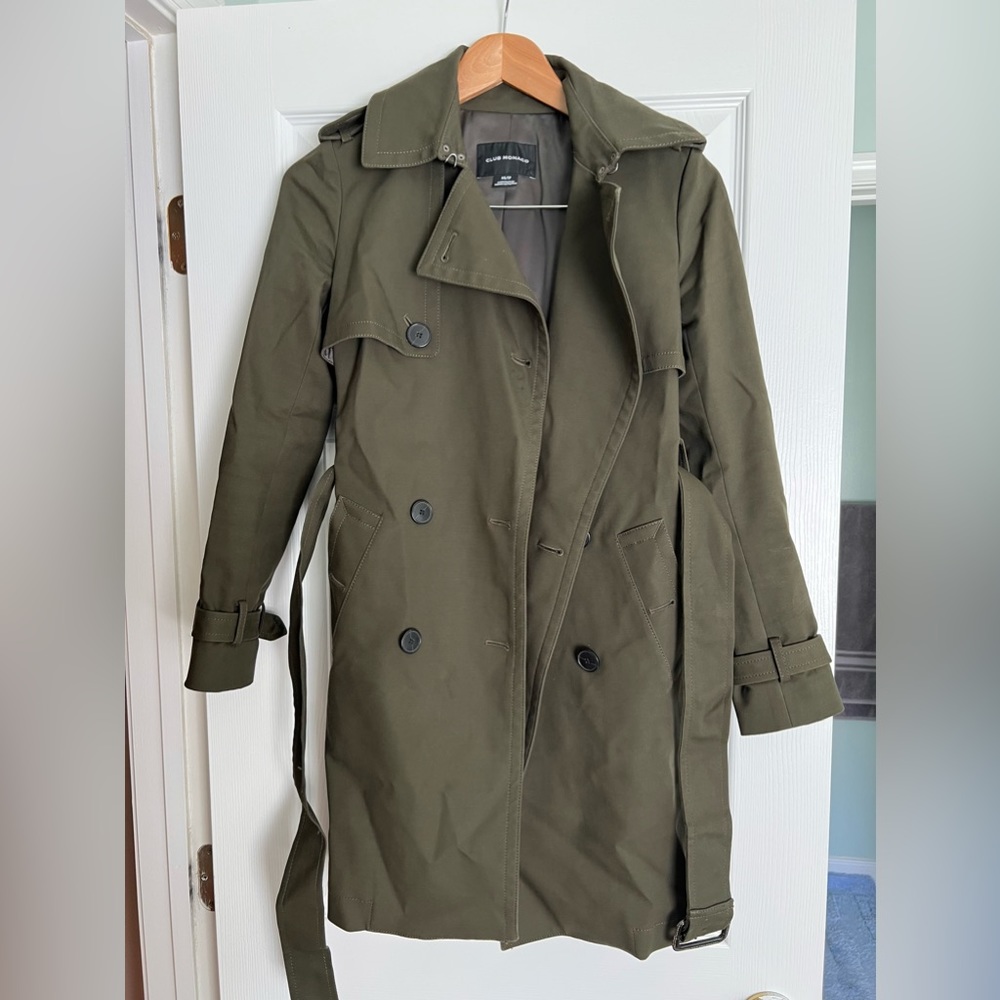 Green Club Monaco trench coat